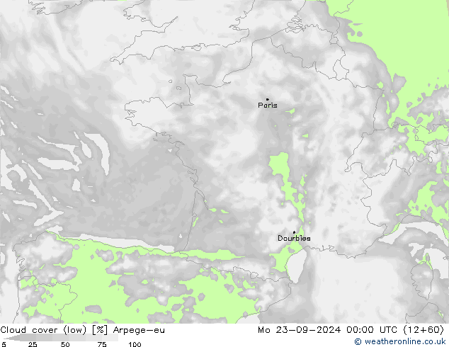 nuvens (baixo) Arpege-eu Seg 23.09.2024 00 UTC