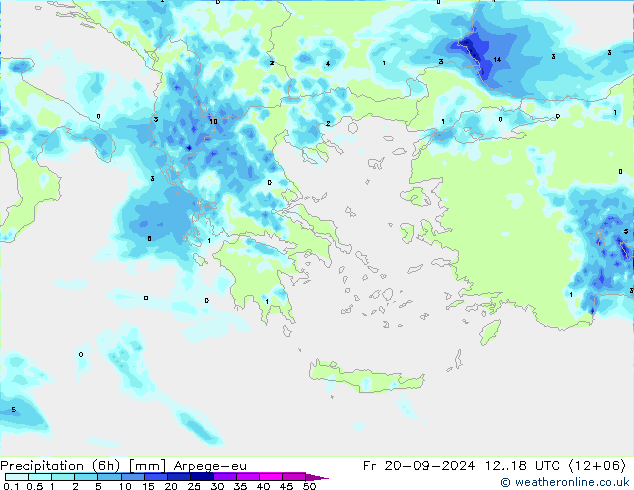 opad (6h) Arpege-eu pt. 20.09.2024 18 UTC