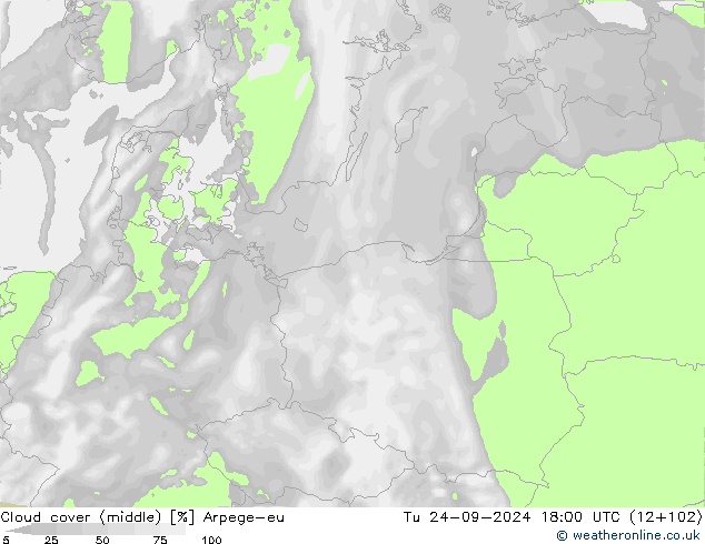 облака (средний) Arpege-eu вт 24.09.2024 18 UTC