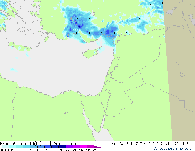 Nied. akkumuliert (6Std) Arpege-eu Fr 20.09.2024 18 UTC