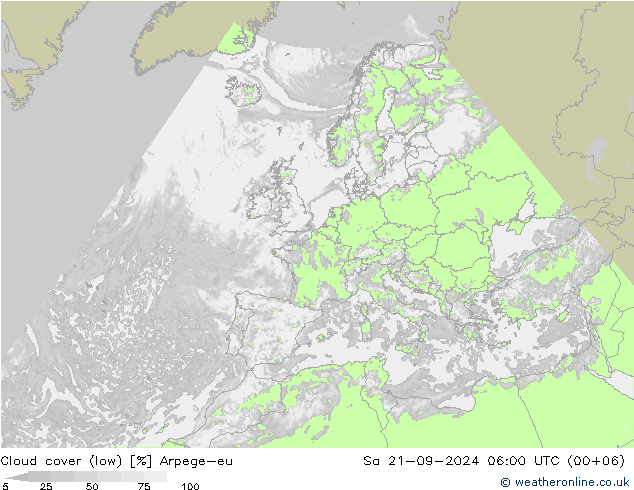 云 (低) Arpege-eu 星期六 21.09.2024 06 UTC