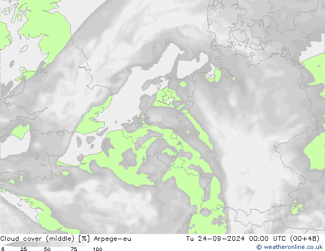 云 (中) Arpege-eu 星期二 24.09.2024 00 UTC