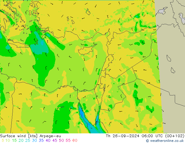 Bodenwind Arpege-eu Do 26.09.2024 06 UTC