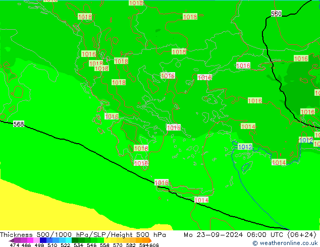 Thck 500-1000hPa Arpege-eu lun 23.09.2024 06 UTC