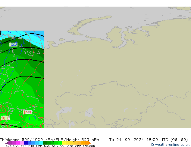 Thck 500-1000hPa Arpege-eu Ter 24.09.2024 18 UTC