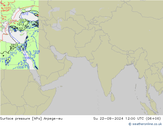 Luchtdruk (Grond) Arpege-eu zo 22.09.2024 12 UTC