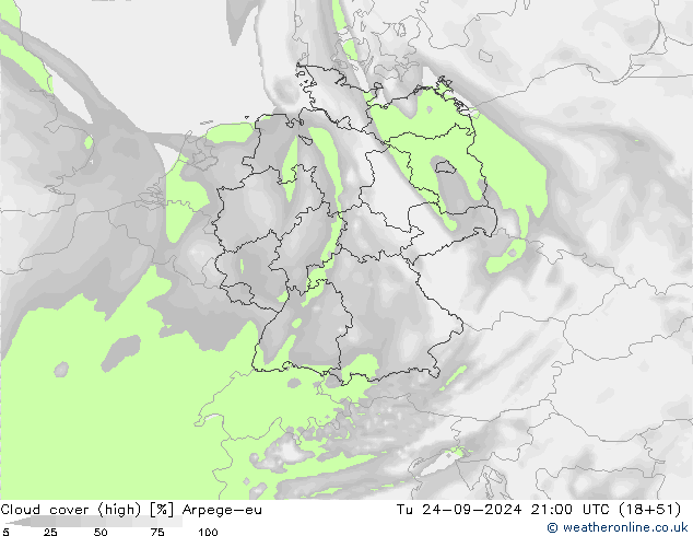 nuvens (high) Arpege-eu Ter 24.09.2024 21 UTC