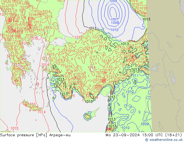 pression de l'air Arpege-eu lun 23.09.2024 15 UTC