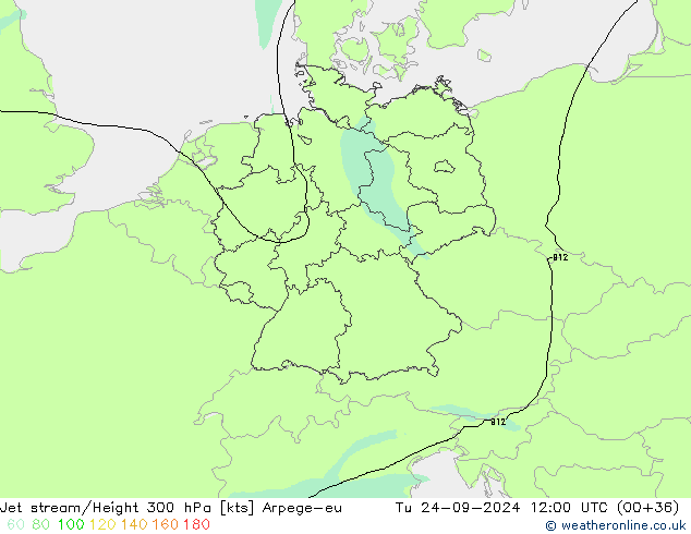 Jet Akımları Arpege-eu Sa 24.09.2024 12 UTC