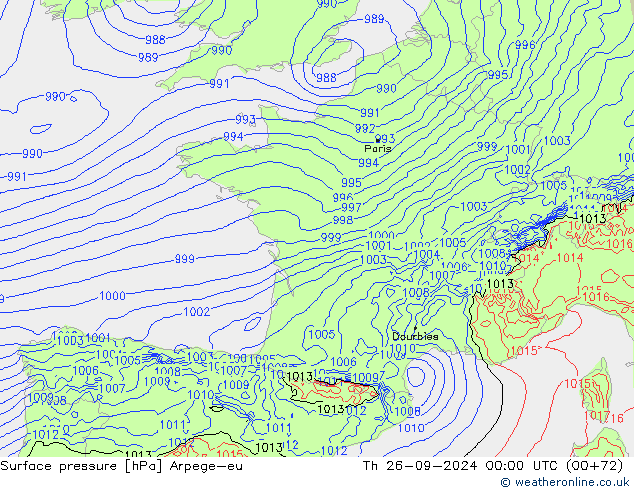      Arpege-eu  26.09.2024 00 UTC