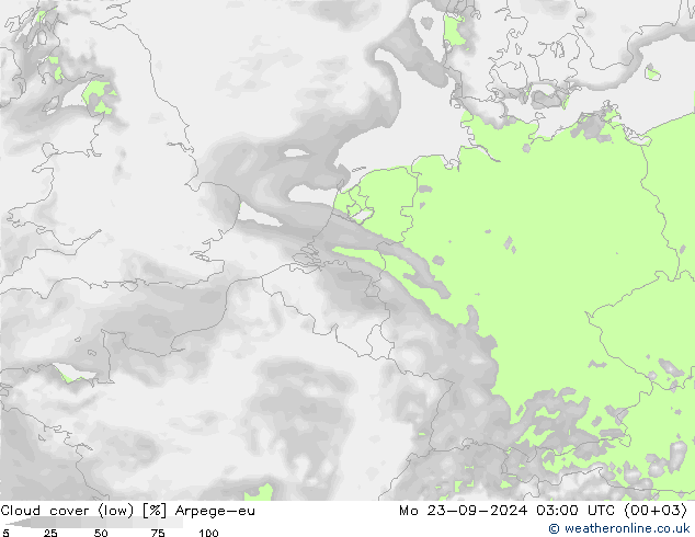 云 (低) Arpege-eu 星期一 23.09.2024 03 UTC