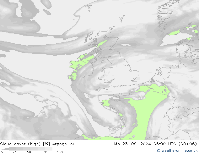 nuvens (high) Arpege-eu Seg 23.09.2024 06 UTC