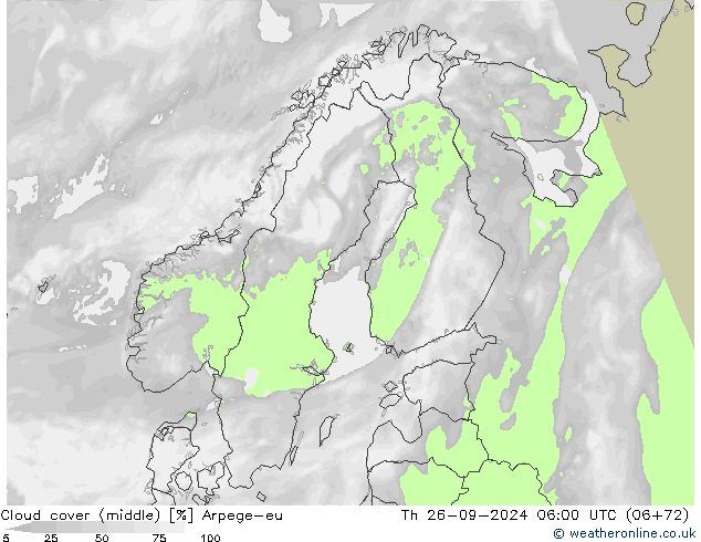 облака (средний) Arpege-eu чт 26.09.2024 06 UTC