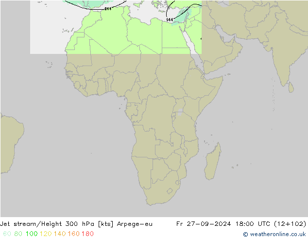 Jet Akımları Arpege-eu Cu 27.09.2024 18 UTC