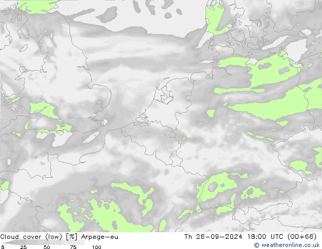 Nuages (bas) Arpege-eu jeu 26.09.2024 18 UTC