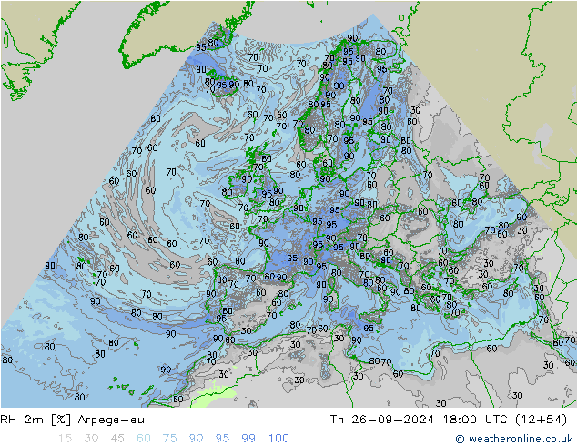 RV 2m Arpege-eu do 26.09.2024 18 UTC