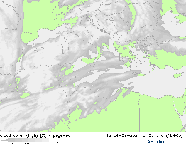 облака (средний) Arpege-eu вт 24.09.2024 21 UTC