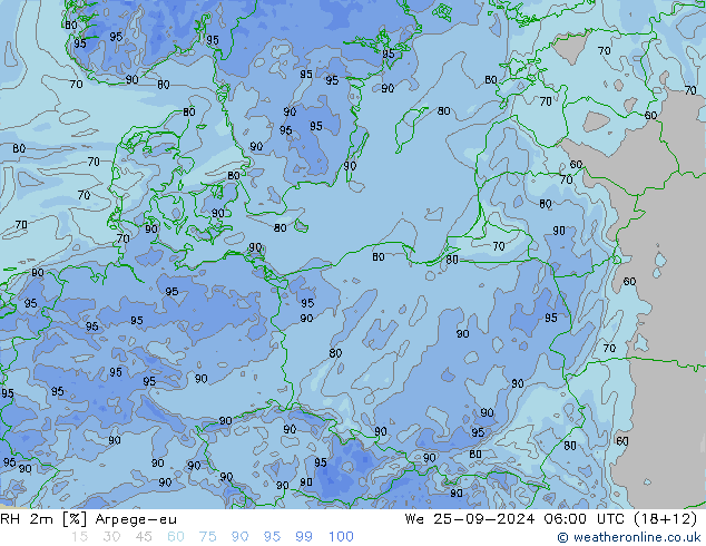 2m Nispi Nem Arpege-eu Çar 25.09.2024 06 UTC