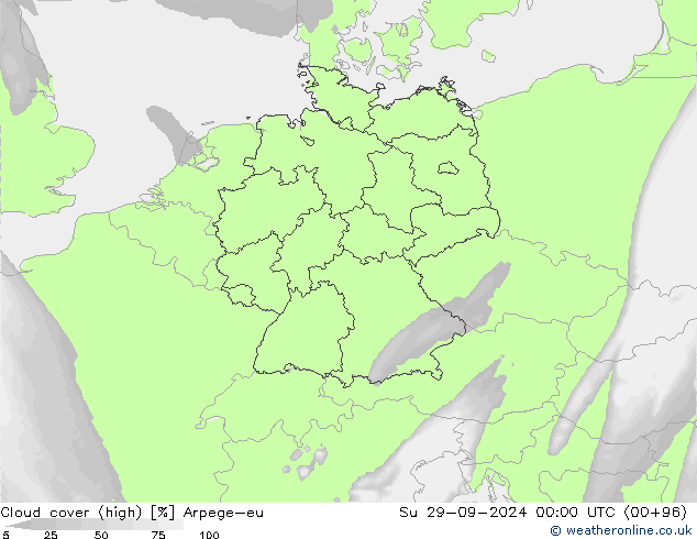 nuvens (high) Arpege-eu Dom 29.09.2024 00 UTC