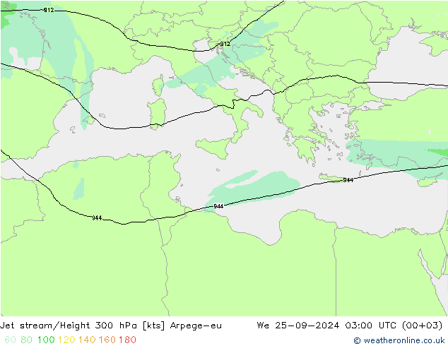 Corrente a getto Arpege-eu mer 25.09.2024 03 UTC