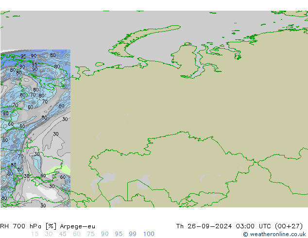 700 hPa Nispi Nem Arpege-eu Per 26.09.2024 03 UTC