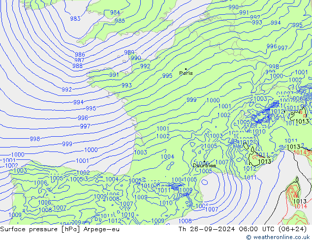      Arpege-eu  26.09.2024 06 UTC