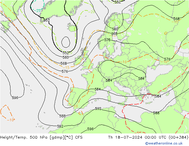 Hoogte/Temp. 500 hPa CFS do 18.07.2024 00 UTC