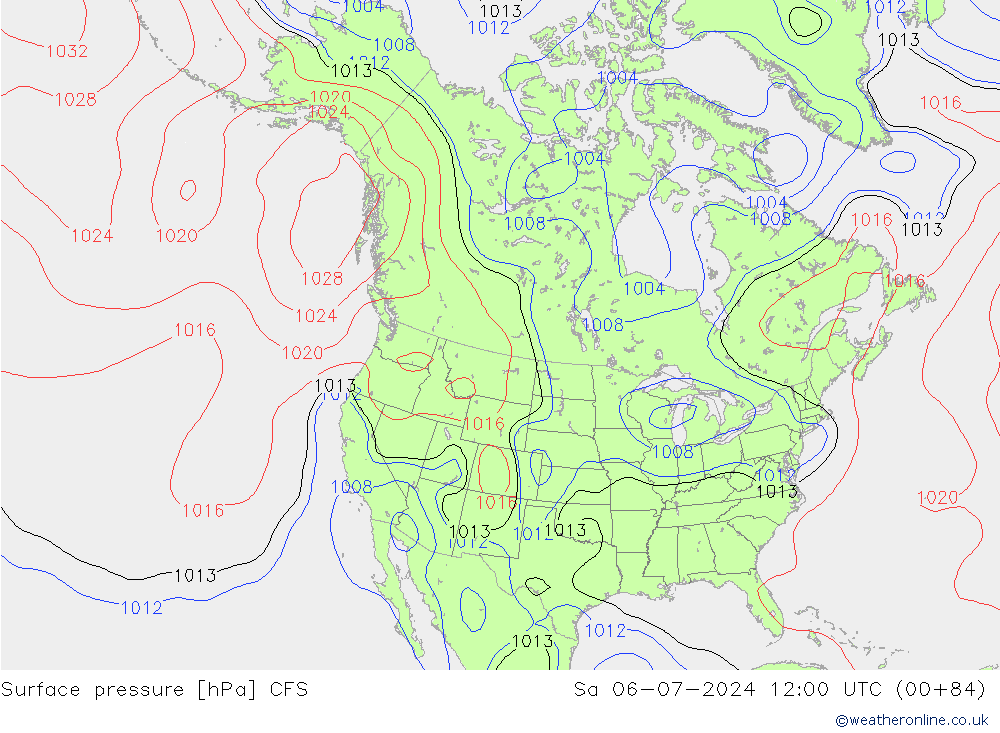 Luchtdruk (Grond) CFS za 06.07.2024 12 UTC