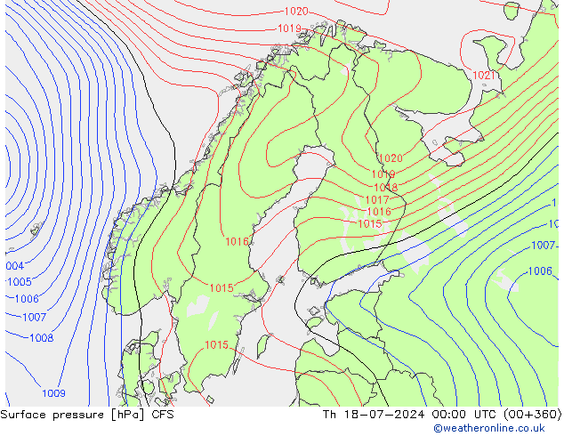 Luchtdruk (Grond) CFS do 18.07.2024 00 UTC