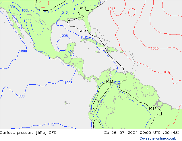 Luchtdruk (Grond) CFS za 06.07.2024 00 UTC
