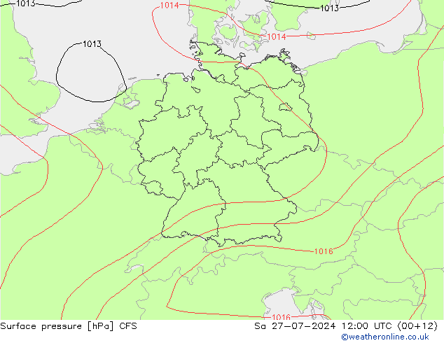 Luchtdruk (Grond) CFS za 27.07.2024 12 UTC
