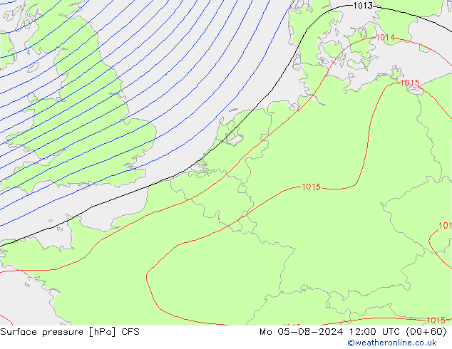 地面气压 CFS 星期一 05.08.2024 12 UTC