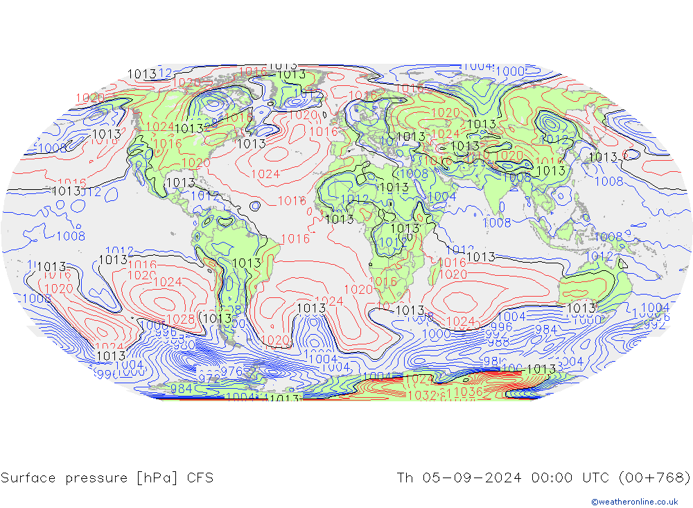 Luchtdruk (Grond) CFS do 05.09.2024 00 UTC