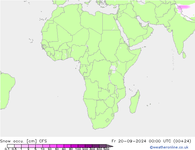 Snow accu. CFS Fr 20.09.2024 00 UTC