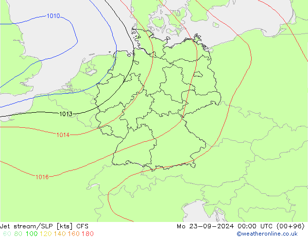 Polarjet/Bodendruck CFS Mo 23.09.2024 00 UTC