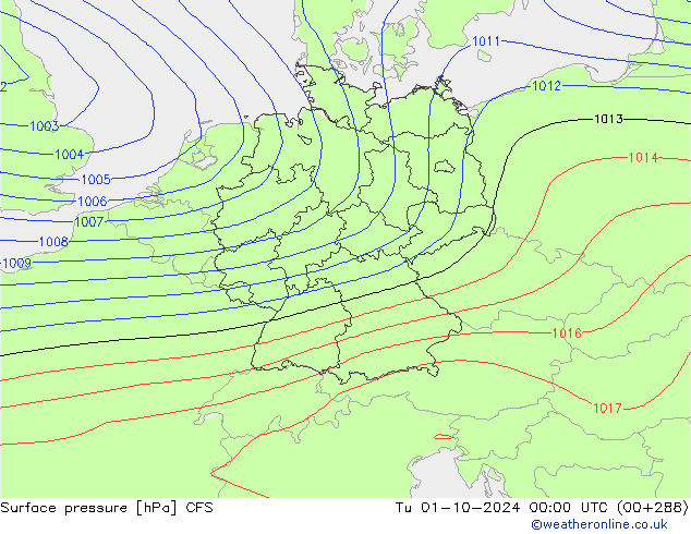 Bodendruck CFS Di 01.10.2024 00 UTC