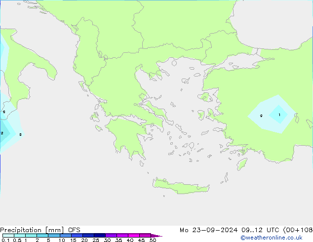 Niederschlag CFS Mo 23.09.2024 12 UTC