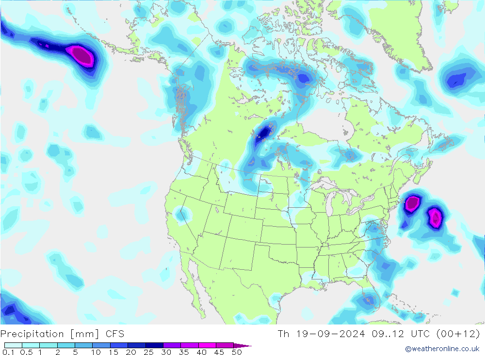 Precipitation CFS Th 19.09.2024 12 UTC