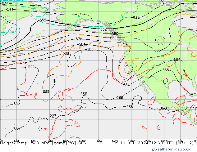 Height/Temp. 500 hPa CFS Čt 19.09.2024 12 UTC