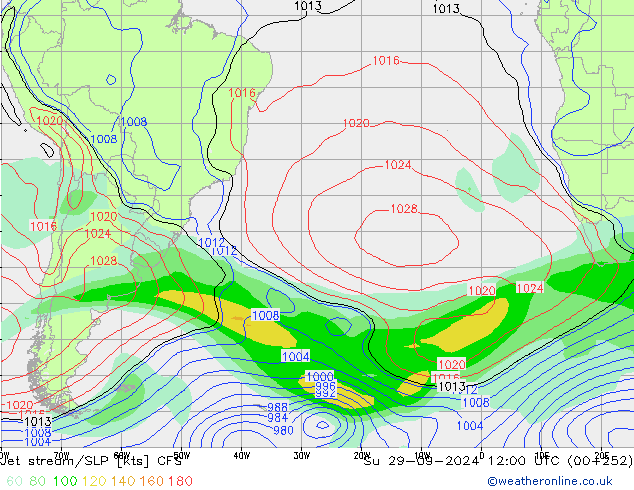 Polarjet/Bodendruck CFS So 29.09.2024 12 UTC