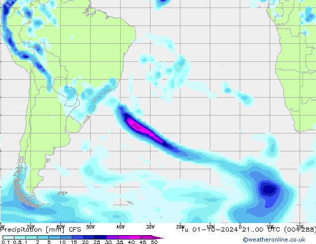 Yağış CFS Sa 01.10.2024 00 UTC