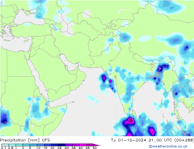 Yağış CFS Sa 01.10.2024 00 UTC