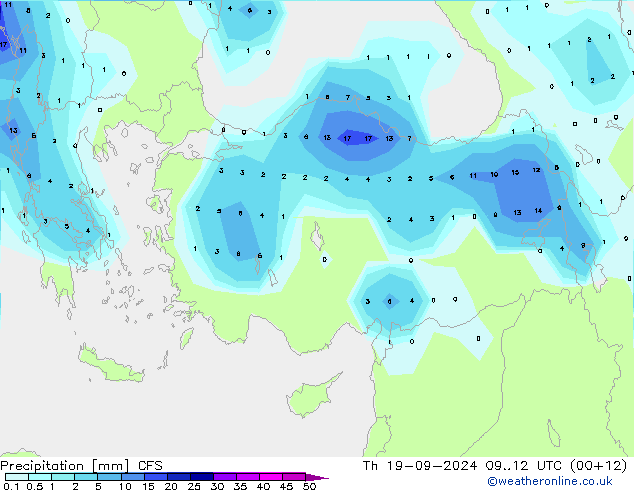 Yağış CFS Per 19.09.2024 12 UTC