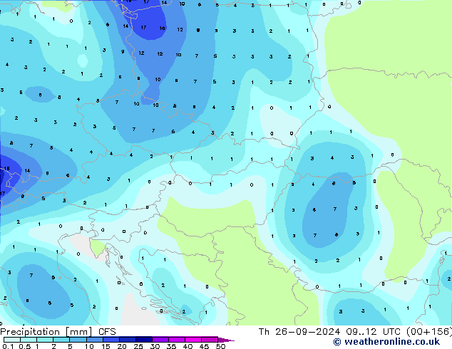 Precipitation CFS Th 26.09.2024 12 UTC