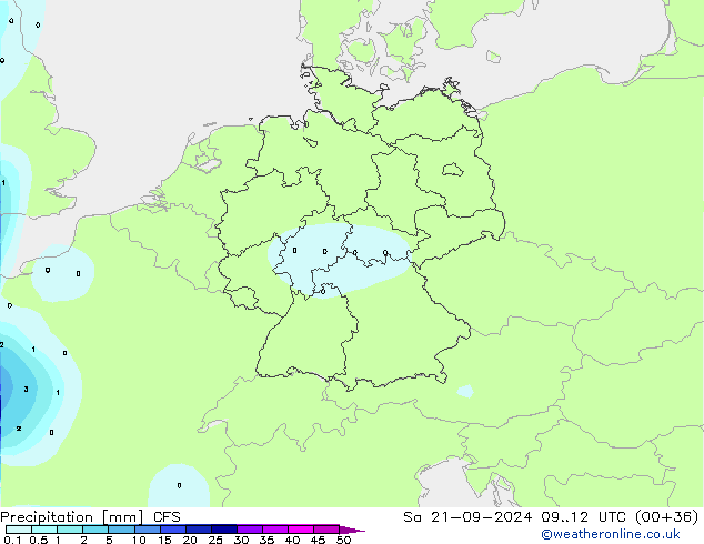 Niederschlag CFS Sa 21.09.2024 12 UTC