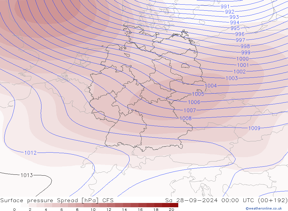 pressão do solo Spread CFS Sáb 28.09.2024 00 UTC