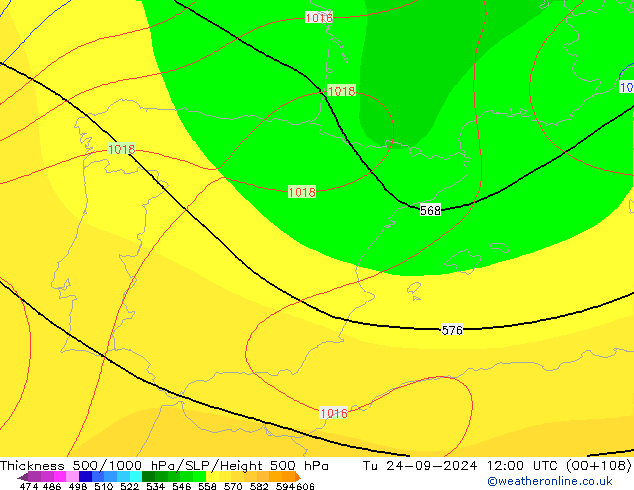 Thck 500-1000hPa CFS Tu 24.09.2024 12 UTC