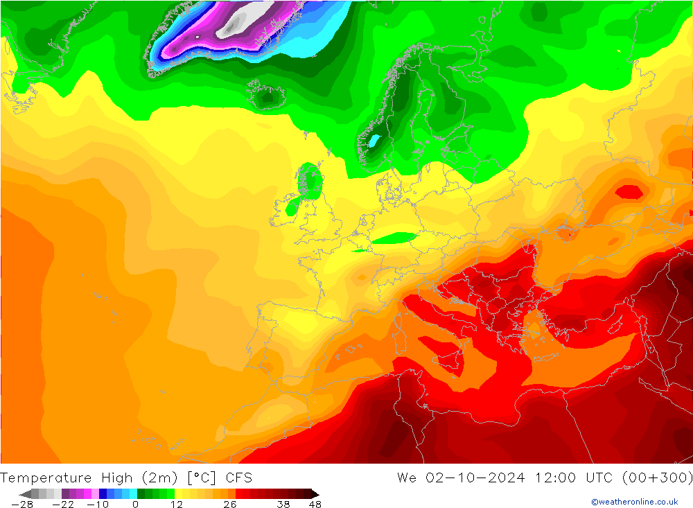 Max.  (2m) CFS  02.10.2024 12 UTC