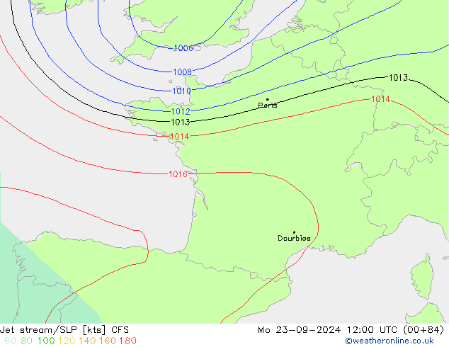 Polarjet/Bodendruck CFS Mo 23.09.2024 12 UTC