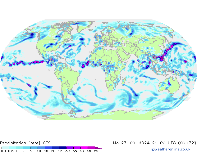 Neerslag CFS ma 23.09.2024 00 UTC